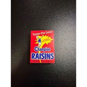 Vintage 1988 California Raisins Mini Box Champion Raisins CALRAB Promo Empty Box